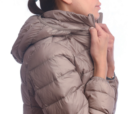 ЖЕНСКАЯ УЛЬТРАЛЁГКАЯ ПУХОВАЯ КУРТКА ДЛИННАЯ  L(42)-7XL(56) BINIFOOT/BNF