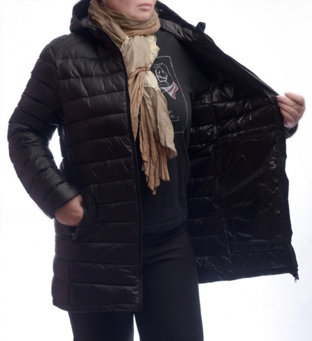 УЛЬТРАЛЕГКАЯ ПУХОВАЯ КУРТКА УДЛИНЕННАЯ L(46)-8XL(62)
