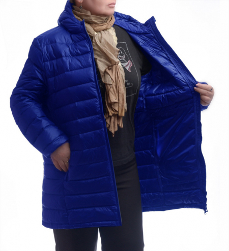 УЛЬТРАЛЕГКАЯ ПУХОВАЯ КУРТКА УДЛИНЕННАЯ L(46)-8XL(62)