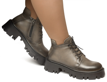 ЖЕНСКИЕ БОТИНКИ НАТУРАЛЬНАЯ КОЖА / БАЙКА CORVETTO ИТАЛИЯ