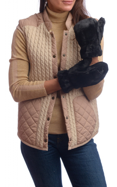 ЖЕНСКИЕ ВАРЕЖКИ ИСКУССТВЕННЫЙ МЕХ