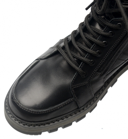 МУЖСКИЕ БОТИНКИ НАТУРАЛЬНАЯ КОЖА / НАТУРАЛЬНЫЙ МЕХ CORVETTO