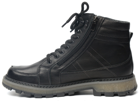 МУЖСКИЕ БОТИНКИ НАТУРАЛЬНАЯ КОЖА / НАТУРАЛЬНЫЙ МЕХ CORVETTO