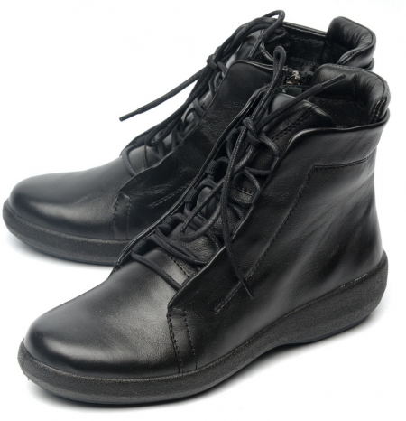 ЖЕНСКИЕ БОТИНКИ НАТУРАЛЬНАЯ КОЖА / ШЕРСТЬ РОСВЕСТ РОССИЯ