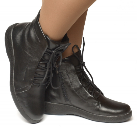 ЖЕНСКИЕ БОТИНКИ НАТУРАЛЬНАЯ КОЖА / ШЕРСТЬ РОСВЕСТ РОССИЯ