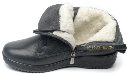 ЖЕНСКИЕ ПОЛУСАПОГИ НАТУРАЛЬНАЯ КОЖА / ШЕРСТЬ РОСВЕСТ РОССИЯ