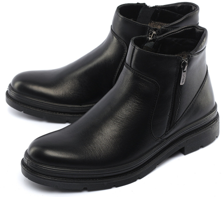 МУЖСКИЕ БОТИНКИ НАТУРАЛЬНАЯ КОЖА / ШЕРСТЬ МАРКО БЕЛАРУСЬ