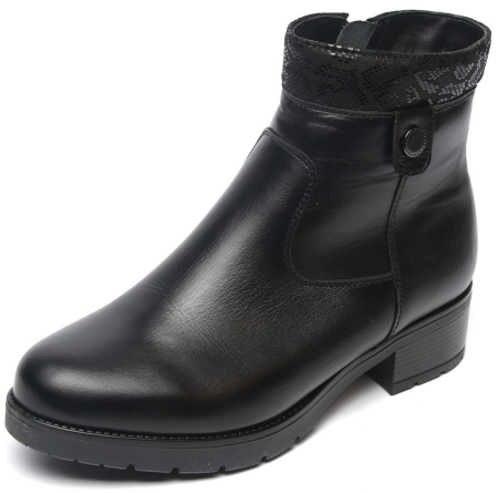 ЖЕНСКИЕ БОТИНКИ НАТУРАЛЬНАЯ КОЖА / ШЕРСТЬ МАРКО БЕЛАРУСЬ