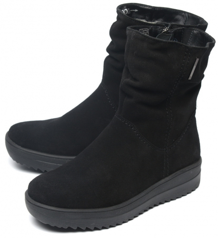 ЖЕНСКИЕ ПОЛУСАПОГИ НАТУРАЛЬНАЯ КОЖА (ВЕЛЮР) / ШЕРСТЬ МАРКО БЕЛАРУСЬ