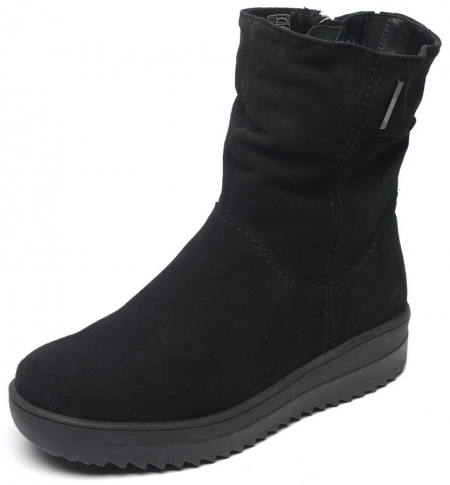 ЖЕНСКИЕ ПОЛУСАПОГИ НАТУРАЛЬНАЯ КОЖА (ВЕЛЮР) / ШЕРСТЬ МАРКО БЕЛАРУСЬ