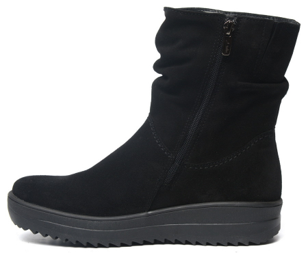 ЖЕНСКИЕ ПОЛУСАПОГИ НАТУРАЛЬНАЯ КОЖА (ВЕЛЮР) / ШЕРСТЬ МАРКО БЕЛАРУСЬ