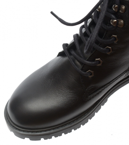 ЖЕНСКИЕ БОТИНКИ НАТУРАЛЬНАЯ КОЖА +ВЕЛЮР / ШЕРСТЬ РОСВЕСТ РОССИЯ