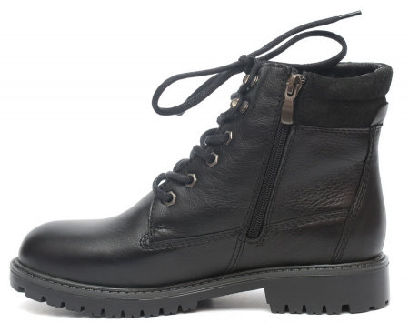 ЖЕНСКИЕ БОТИНКИ НАТУРАЛЬНАЯ КОЖА +ВЕЛЮР / ШЕРСТЬ РОСВЕСТ РОССИЯ