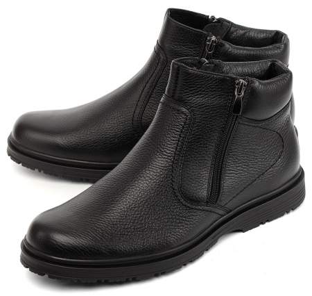 МУЖСКИЕ БОТИНКИ НАТУРАЛЬНАЯ КОЖА / ШЕРСТЬ РОСВЕСТ РОССИЯ