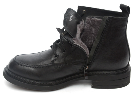 МУЖСКИЕ БОТИНКИ НАТУРАЛЬНАЯ КОЖА / НАТУРАЛЬНЫЙ МЕХ GUGU ГЕРМАНИЯ