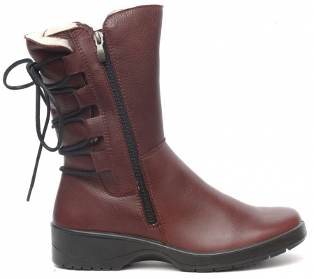 ЖЕНСКИЕ САПОГИ НАТУРАЛЬНАЯ КОЖА / ШЕРСТЬ РОСВЕСТ РОССИЯ