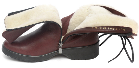 ЖЕНСКИЕ САПОГИ НАТУРАЛЬНАЯ КОЖА / ШЕРСТЬ РОСВЕСТ РОССИЯ