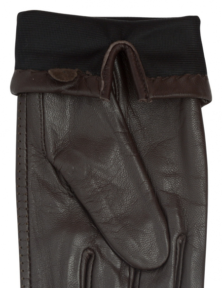 ЖЕНСКИЕ ПЕРЧАТКИ КОЖА КОЗЛЕНКА/ ШЕЛК