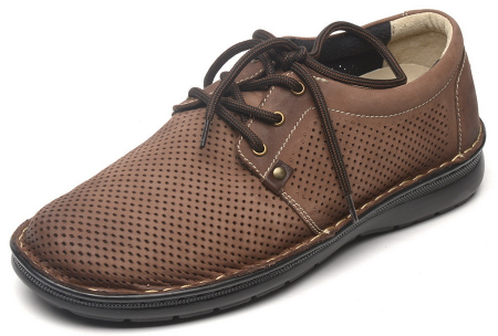 МУЖСКИЕ ТУФЛИ ЛЕТНИЕ НАТУРАЛЬНАЯ КОЖА CORVETTO ИТАЛИЯ