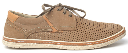 МУЖСКИЕ ТУФЛИ ЛЕТНИЕ НАТУРАЛЬНАЯ КОЖА (НУБУК) CORVETTO ИТАЛИЯ