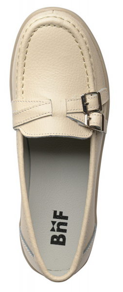 ЖЕНСКИЕ МОКАСИНЫ НА ТАНКЕТКЕ НАТУРАЛЬНАЯ КОЖА BINIFOOT/BNF ТАЙВАНЬ