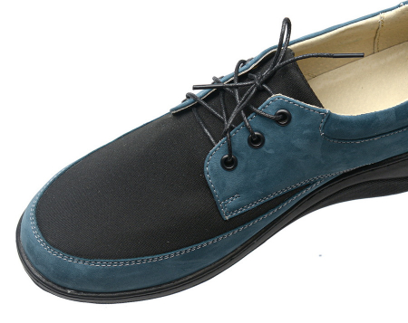 ЖЕНСКИЕ ТУФЛИ НАТУРАЛЬНАЯ КОЖА (НУБУК) + СПЕЦТЕКСТИЛЬ CORVETTO