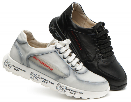 МУЖСКИЕ КРОССОВКИ НАТУРАЛЬНАЯ КОЖА CORVETTO ИТАЛИЯ