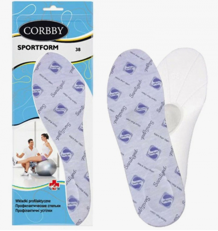 СТЕЛЬКИ CORBBY SPORTFORM ПРОФИЛИРОВАННАЯ ДЛЯ СПОРТИВНОЙ ОБУВИ ПОЛЬША