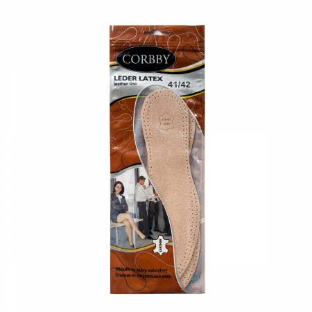 СТЕЛЬКИ CORBBY LEDER LATEX ПОЛЬША