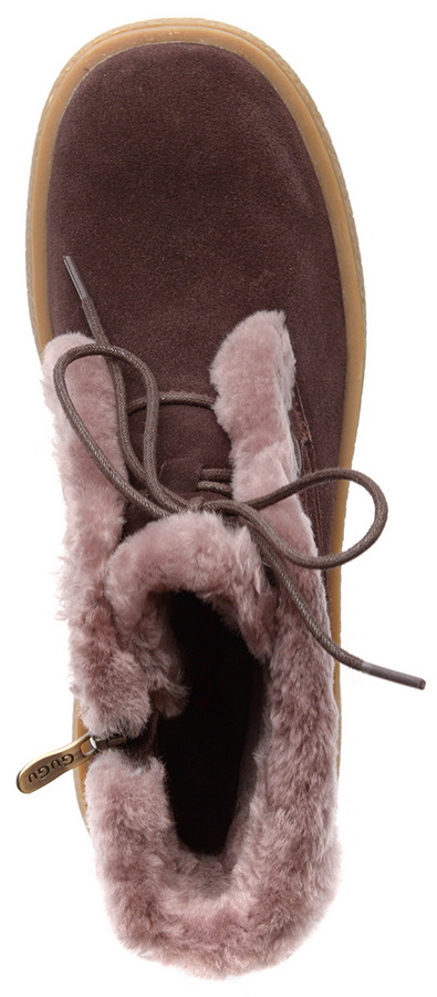 женские ботинки натуральная кожа ( велюр ) / натуральный мех gugu германия