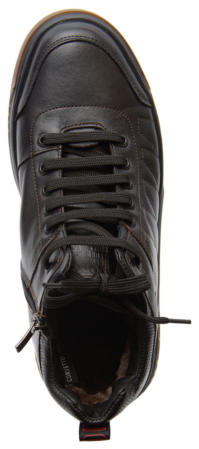 мужские ботинки полуспортивные натуральная кожа /натуральный мех corvetto