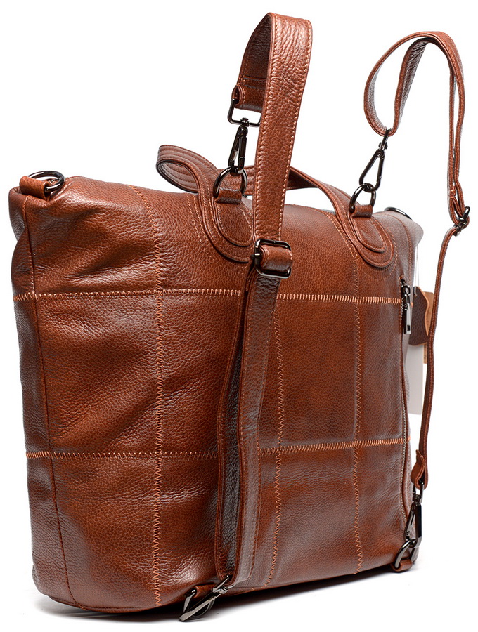 сумка-рюкзак женская натуральная кожа kiki lok корея