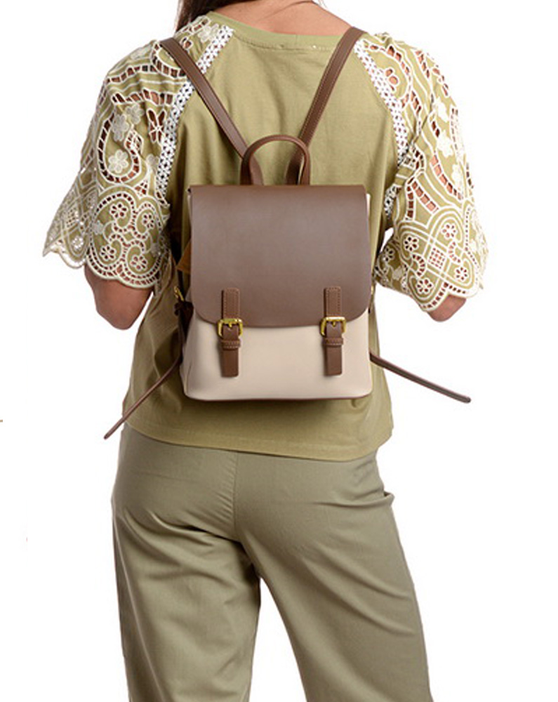 женский рюкзак натуральная кожа kiki lok корея
