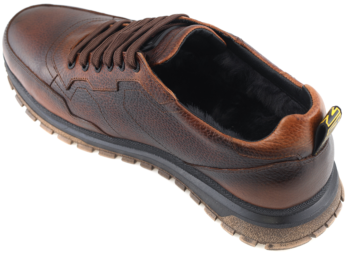 мужские кроссовки натуральная кожа / натуральный мех corvetto