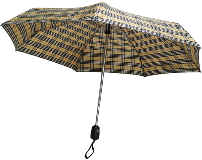 зонт клетка бербери ассорти автомат пять сложений 7 спиц