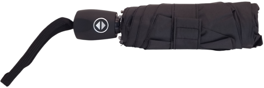 зонт черный автомат пять сложений 7 спиц