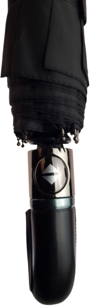 зонт мужской черный автомат большой купол ручка крючок 9 спиц