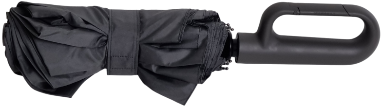 зонт серый автомат ручка карабин 9 спиц  