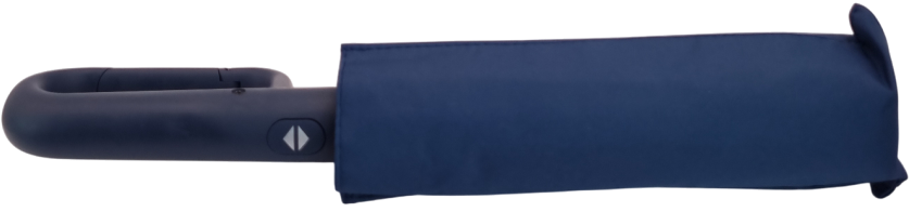 зонт синий автомат ручка карабин 9 спиц  