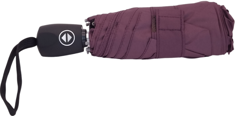 зонт коричневый автомат пять сложений 7 спиц 