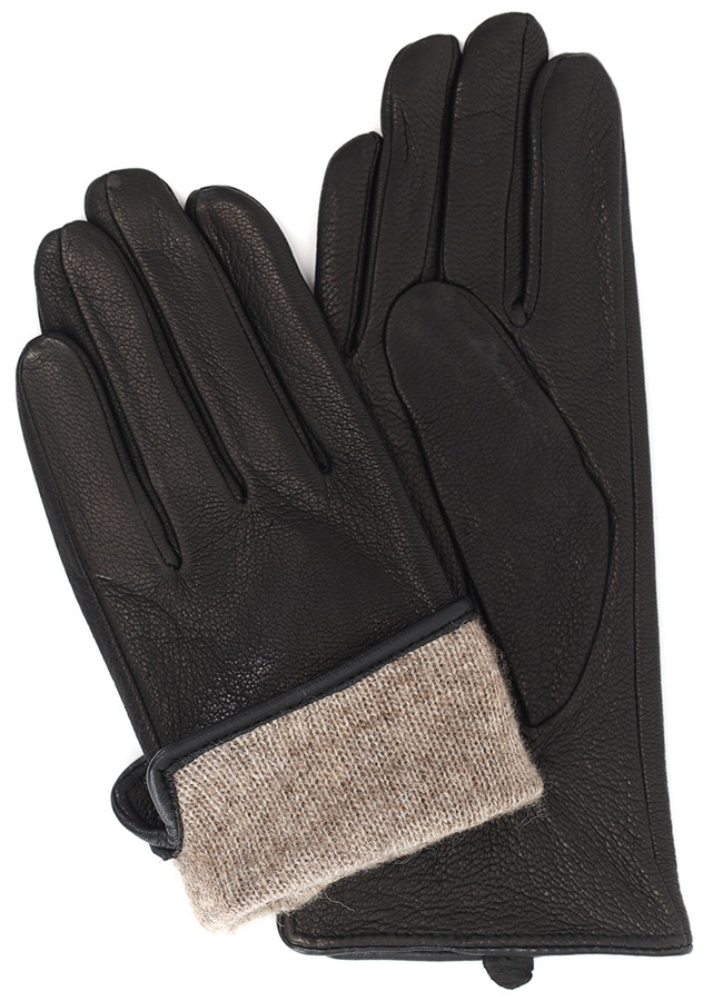 перчатки женские натуральная кожа оленя / шерсть