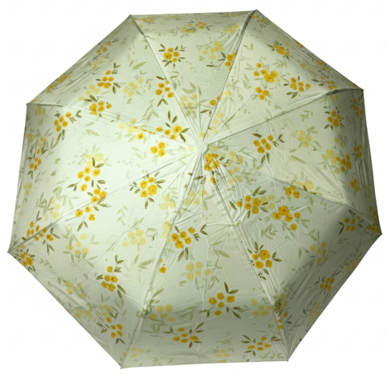 зонт желтый желтые цветы автомат антиветер 8 спиц