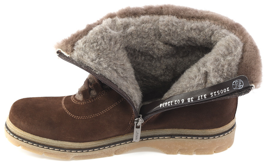 женские ботинки натуральная кожа (замша) / шерсть марко беларусь