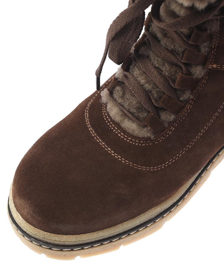 женские ботинки натуральная кожа (замша) / шерсть марко беларусь