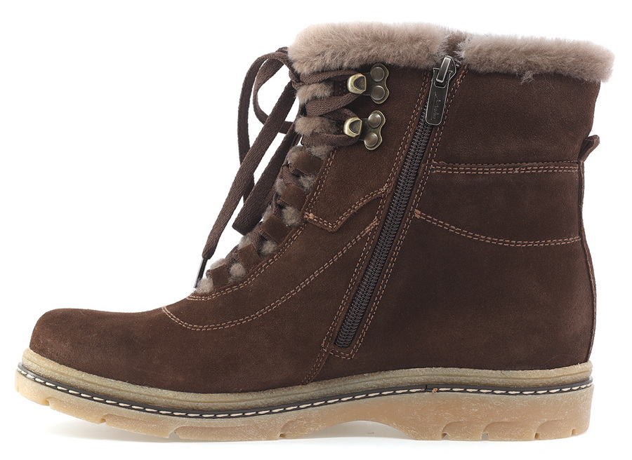 женские ботинки натуральная кожа (замша) / шерсть марко беларусь