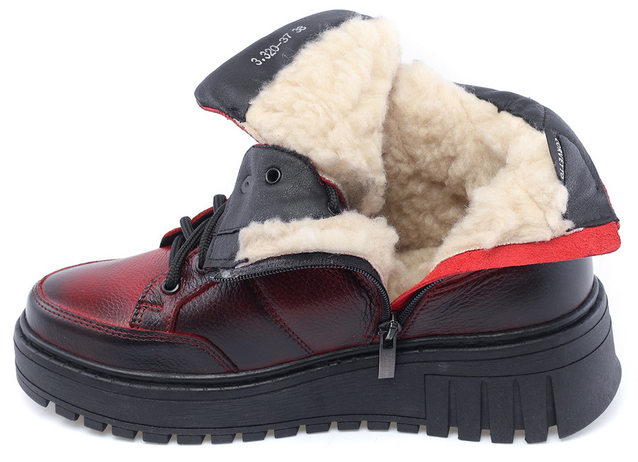 женские ботинки натуральная кожа / натуральная шерсть corvetto италия