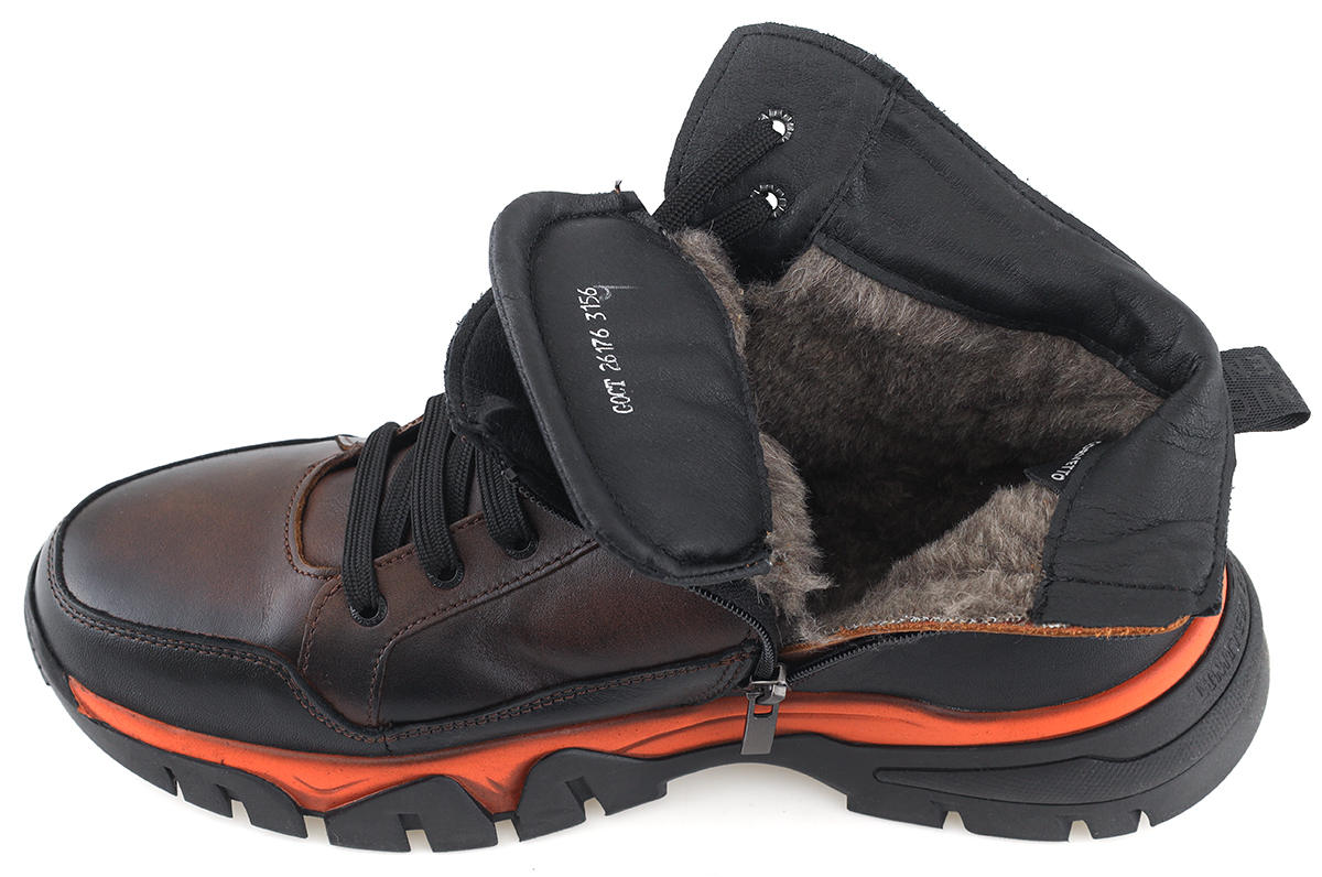 мужские кроссовки натуральная кожа / шерсть corvetto