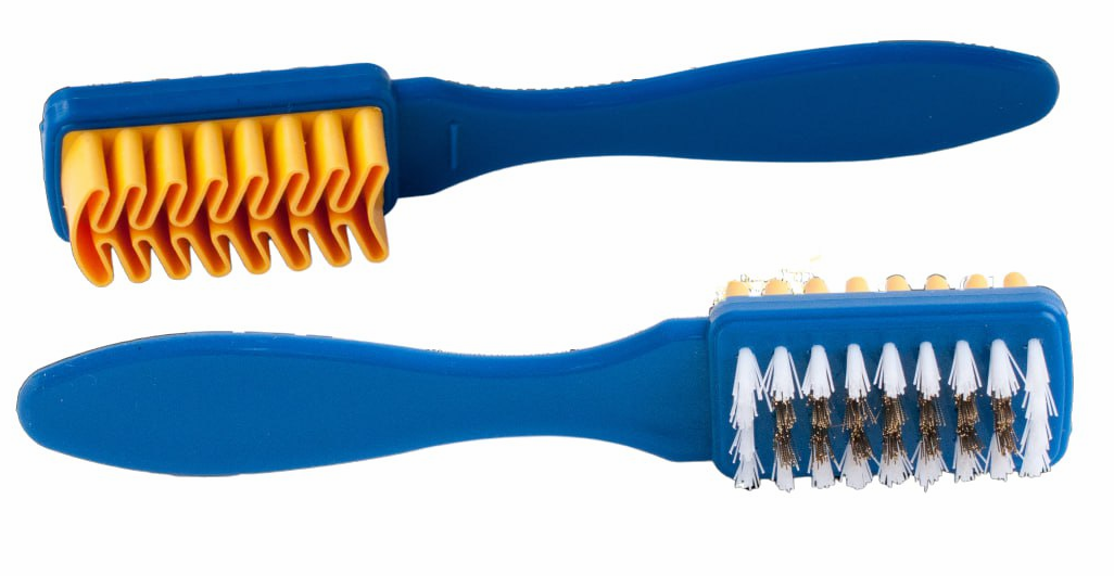 olvist щетка двойная комбинированная для замши нубука велюра