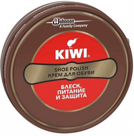 kiwi крем для обуви коричневый