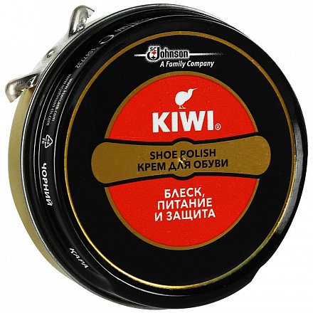 kiwi крем для обуви черный
